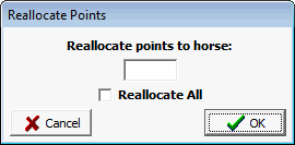 Reallocate Horse Points Dialog