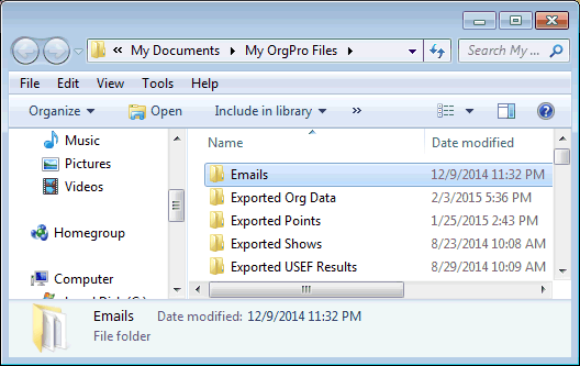My OrgPro Files