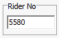 Rider Membership Number Field