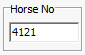 Horse Recording Number Field