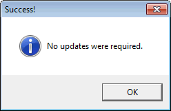 No Updated Required